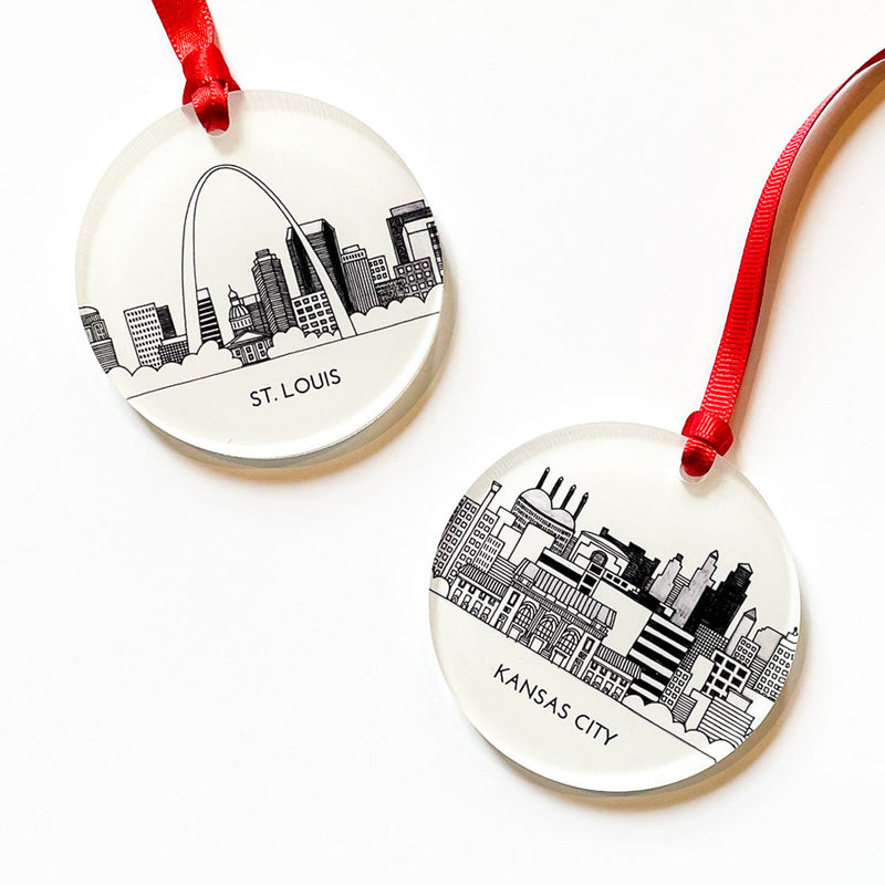 "ST. LOUIS SKYLINE" Acrylic Ornament