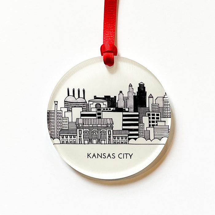 IMPERFECT "KANSAS CITY SKYLINE" Acrylic Ornament