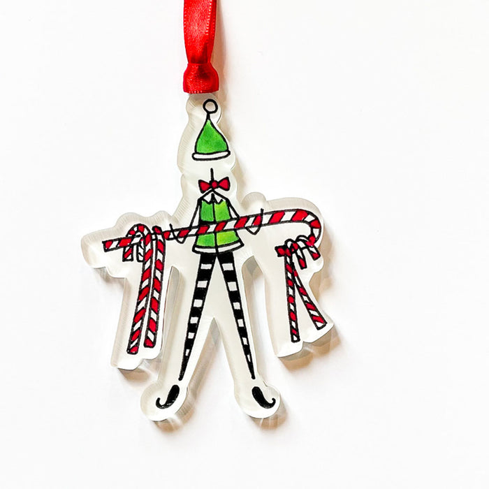 "THE ELF" Acrylic Ornament