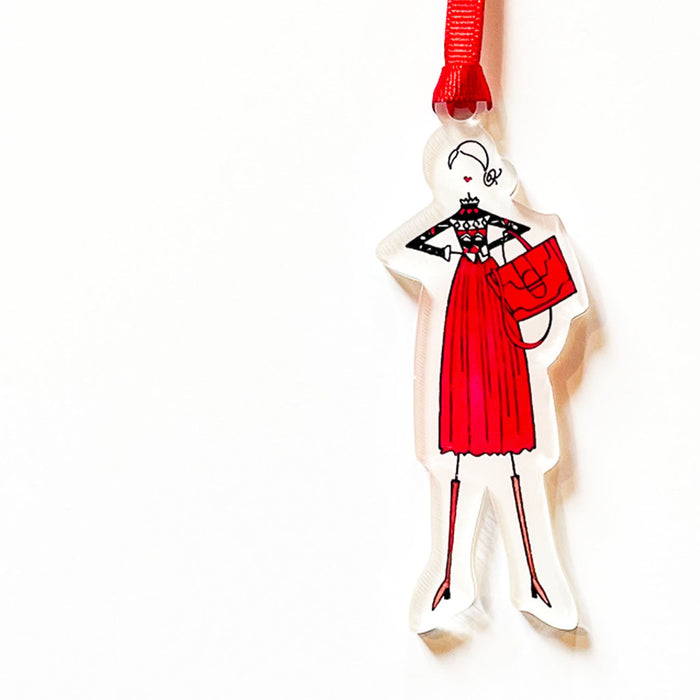 "HIGH STYLE: BLACK SWEATER" Acrylic Ornament
