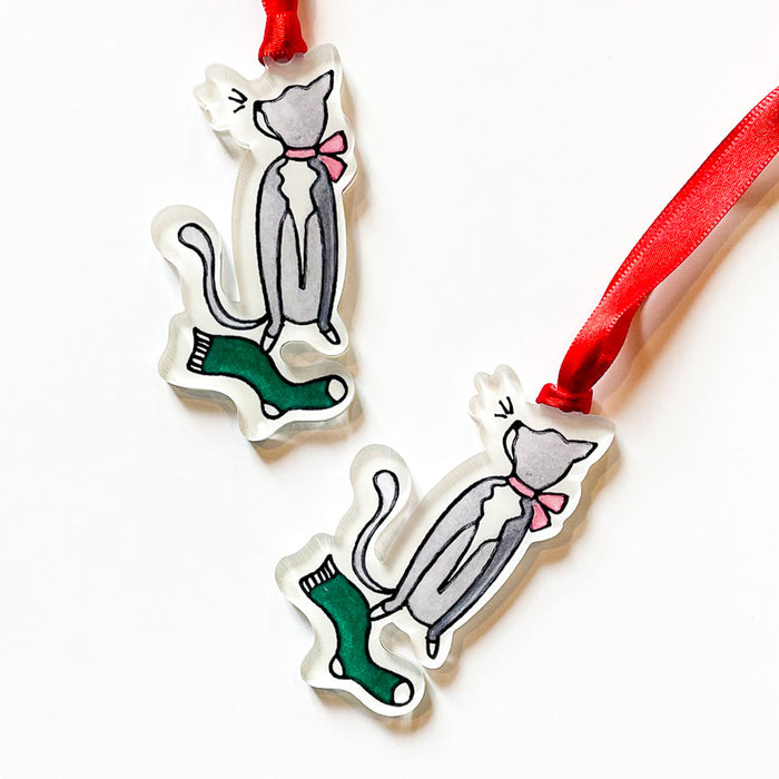 "THE GREEN SOCK" Acrylic Ornament