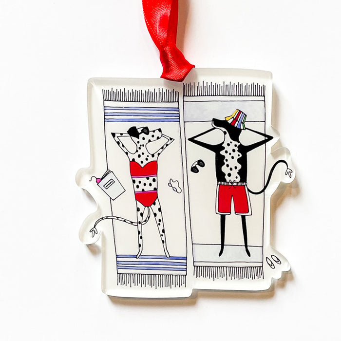 IMPERFECT "RED SWIM SUITS" Acrylic Ornament