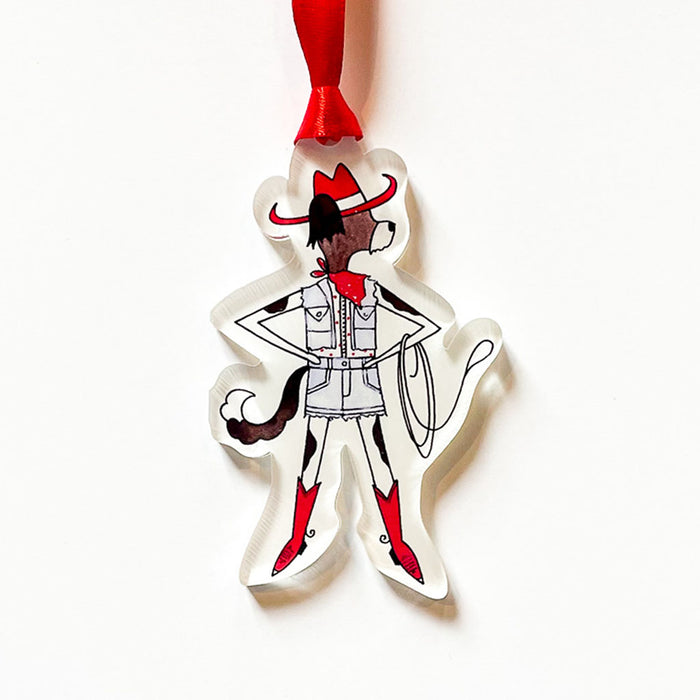 "COWGIRL ADDIE" Acrylic Ornament