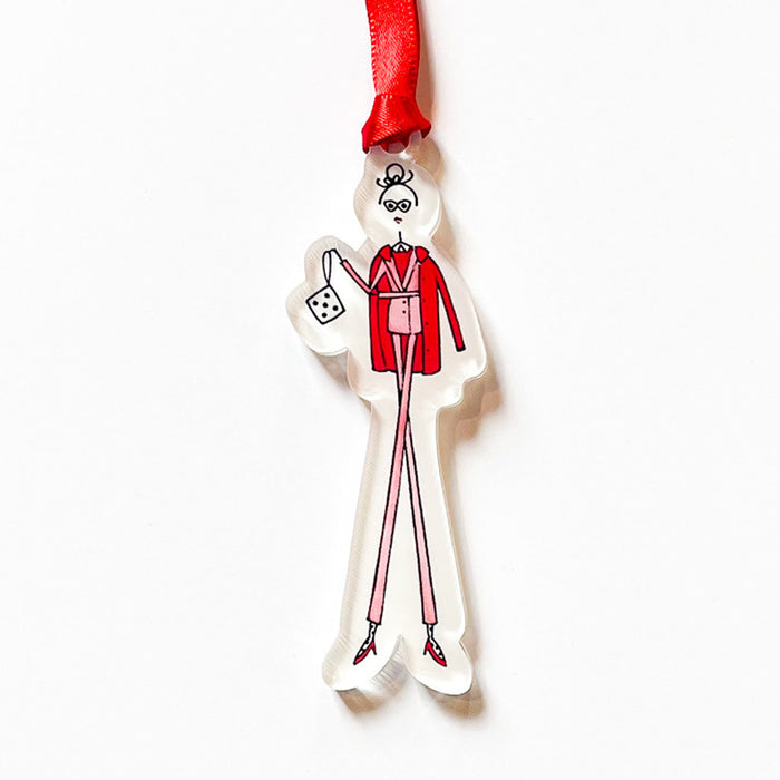 "HIGH STYLE: RED JACKET" Acrylic Ornament