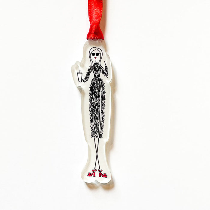 "HIGH STYLE: RED SHOES" Acrylic Ornament