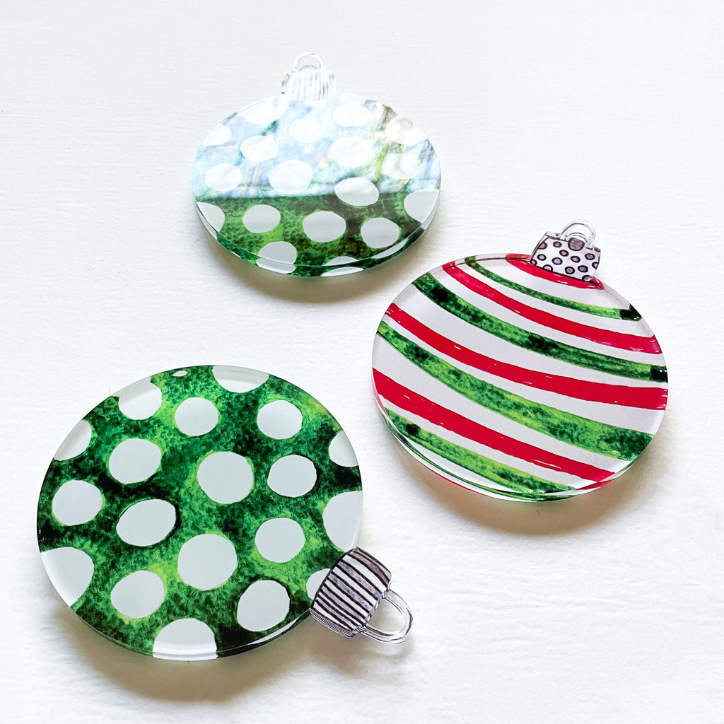 "ORNAMENTS" COASTER SETS