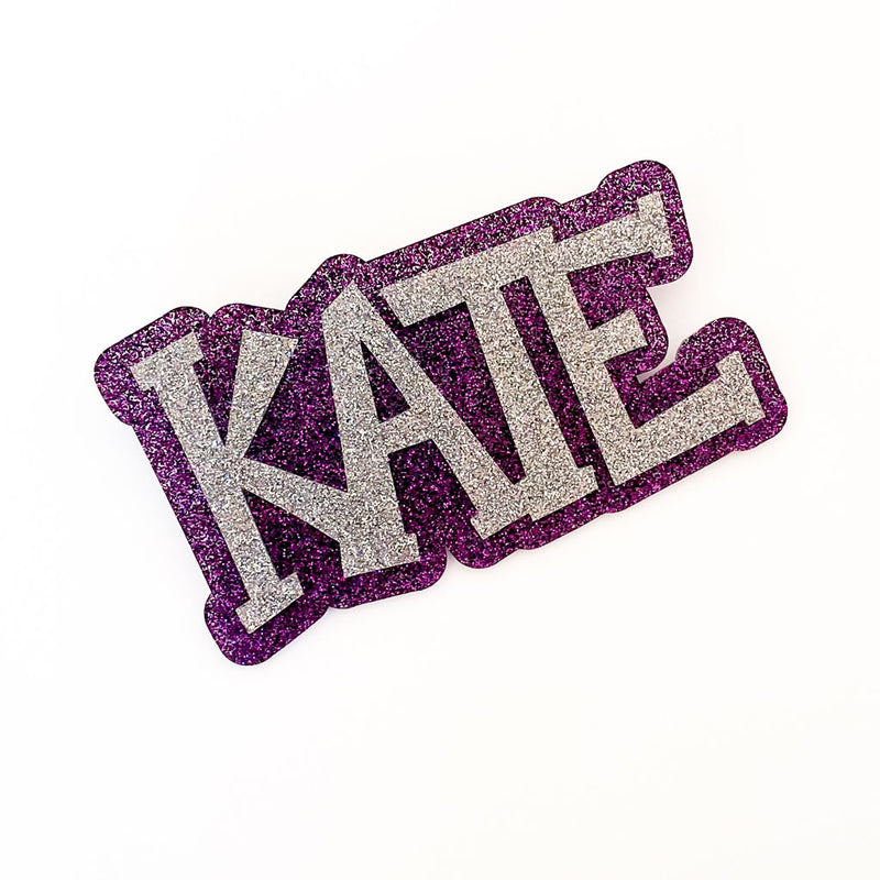 PERSONALIZED ACRYLIC NAME PINS