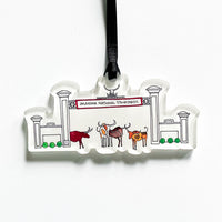 "OKLAHOMA NATIONAL STOCKYARDS" Acrylic Ornament