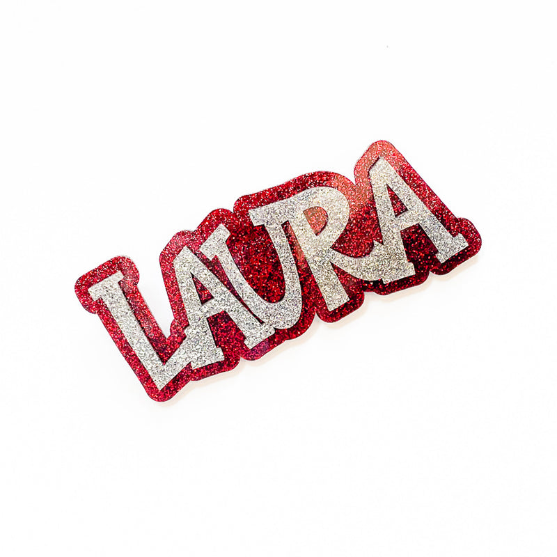 PERSONALIZED ACRYLIC NAME PINS