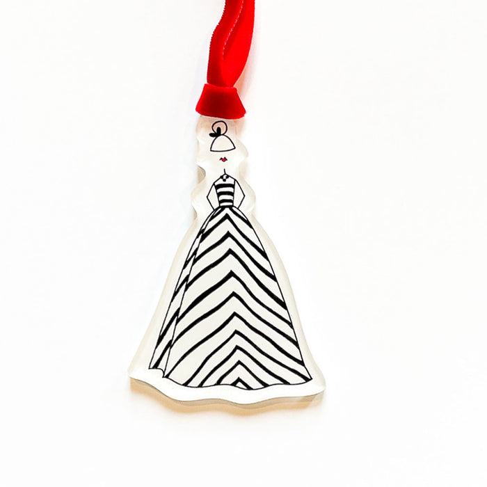 "THE STRIPED DRESS" Acrylic Ornament