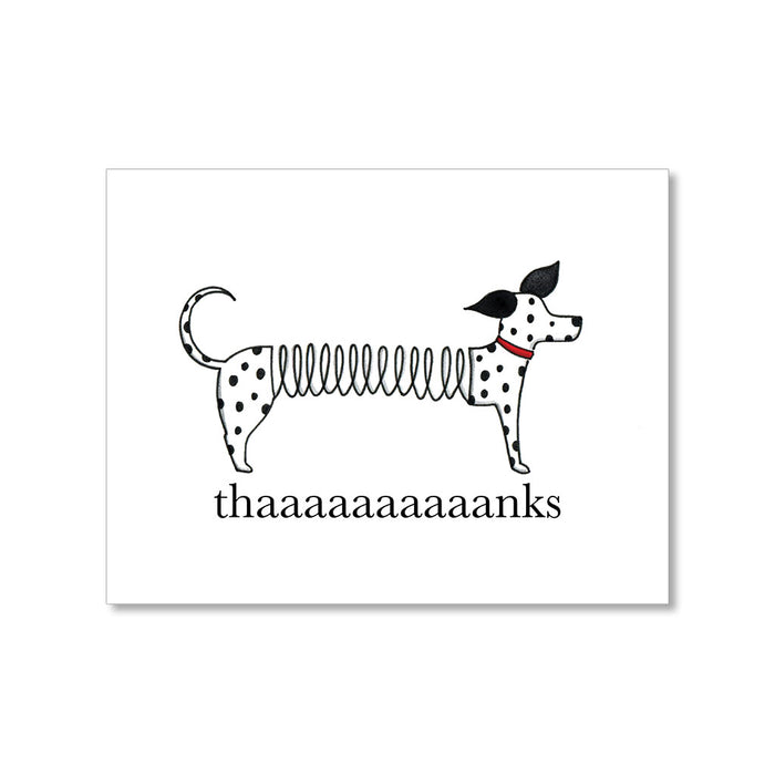 "SLINKY DOG" THANK YOU CARD