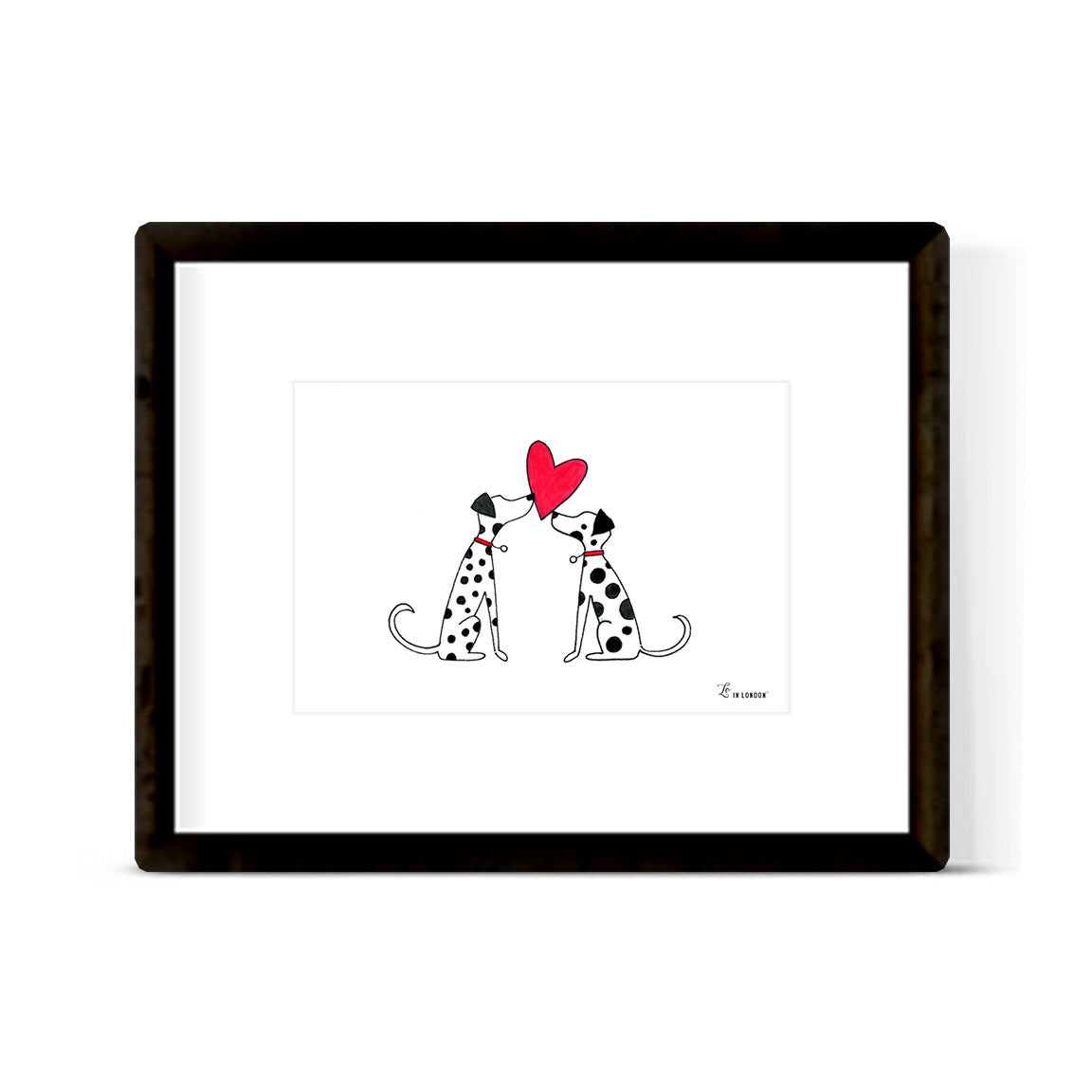 "DALMATIAN LOVE" ART PRINT