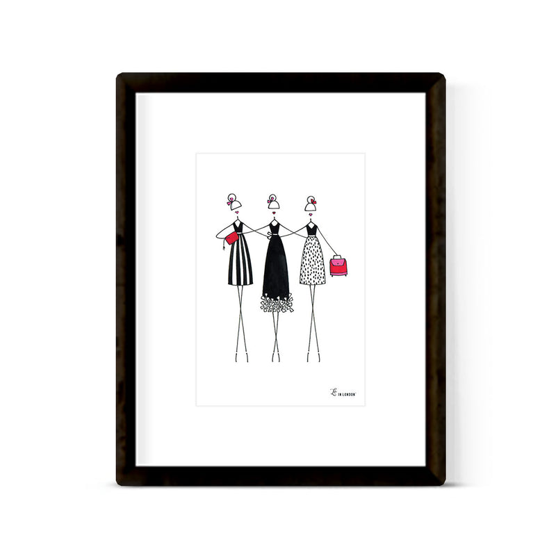 "THE PRETTIEST GIRLS" ART PRINT