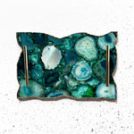 AGATE SERVING TRAY WITH HANDLES