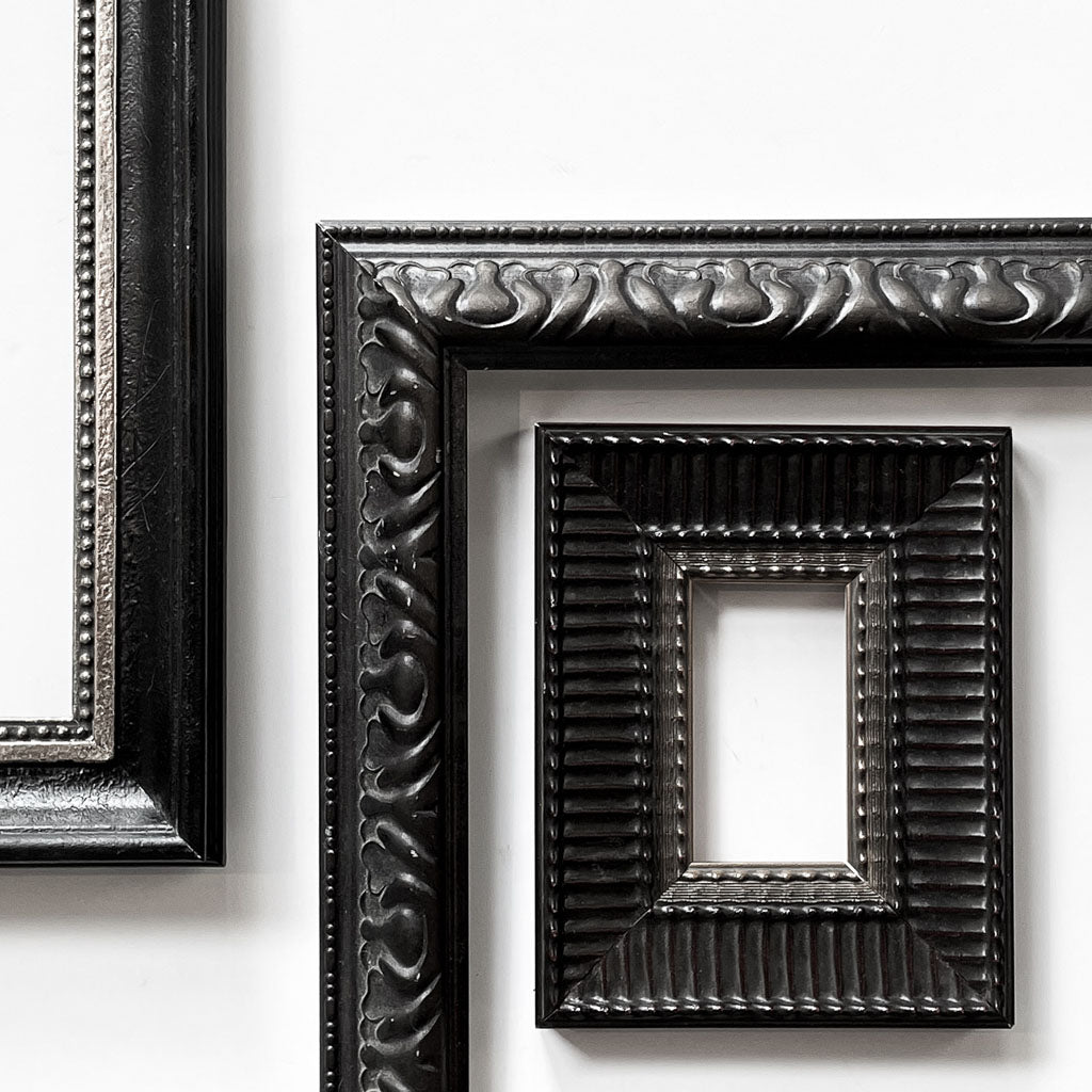 Black Rilly Frame Victorian Frames Black Black Square Vintage Frames Design Elements