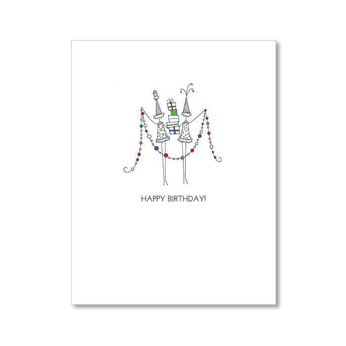 "BIRTHDAY GARLAND" BIRTHDAY CARD