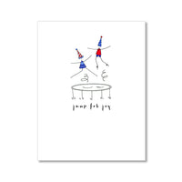 "JUMP FOR JOY" BIRTHDAY CARD
