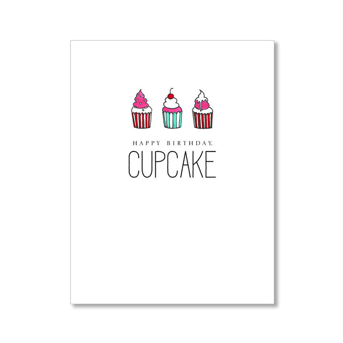 "CUPCAKE" BIRTHDAY CARD