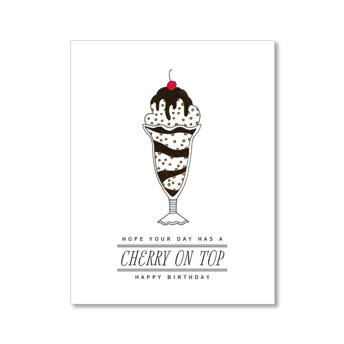 "CHERRY ON TOP" BIRTHDAY CARD