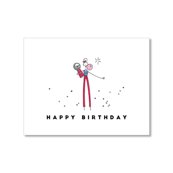 "GUM BALL" BIRTHDAY CARD
