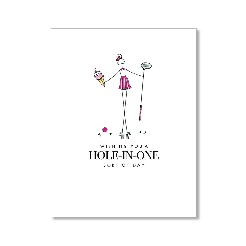 "HOLE-IN-ONE: MISSES" BIRTHDAY CARD