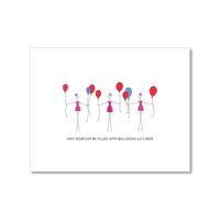 "BIRTHDAY BALLOONS" BIRTHDAY CARD