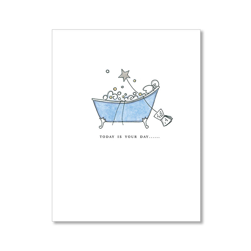 "BUBBLE BATH" BIRTHDAY CARD