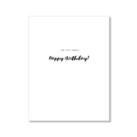 "TENNIS BALLS" BIRTHDAY CARD