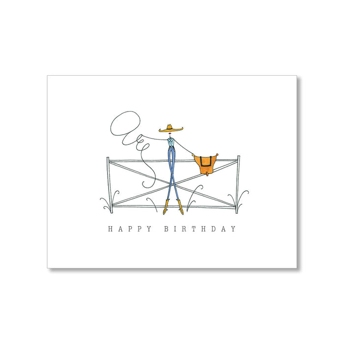 "ON THE RANCH" BIRTHDAY CARD