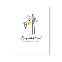 LO in LONDON BABY CONGRATULATIONS CARDS