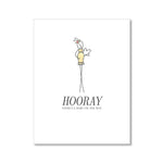 "HOORAY" BABY CARD
