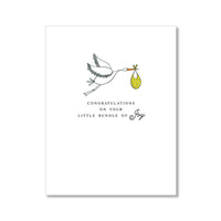 LO in LONDON BABY CONGRATULATIONS CARDS