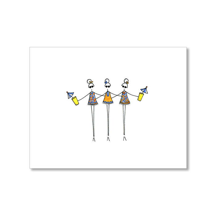 "SUMMERTIME FRIENDS" BLANK CARD