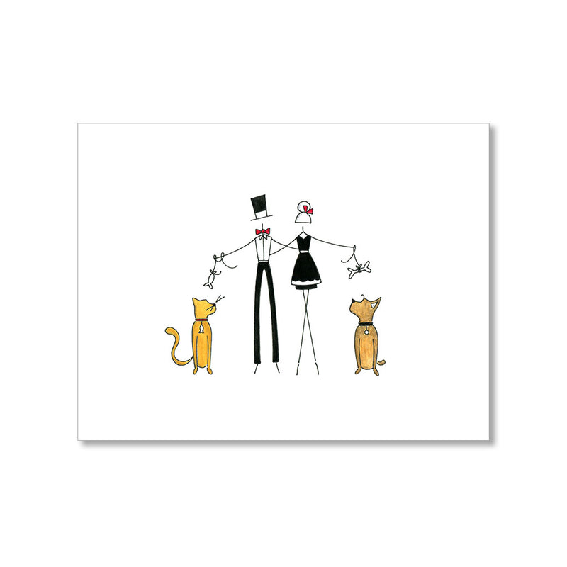 "WITH THE PETS" BLANK CARD