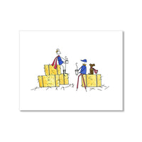 "HAY BALES" BLANK CARD