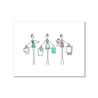 "SHOPPING SPREE" BLANK CARD