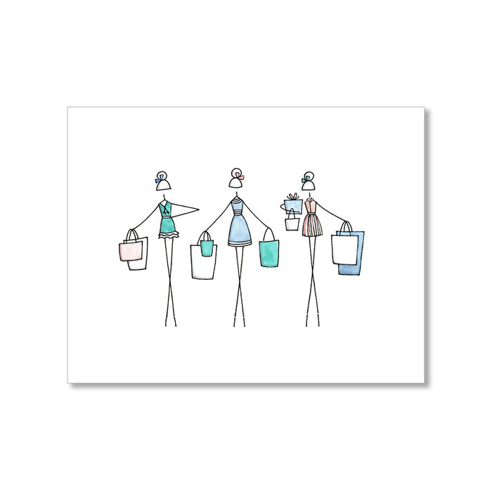 "SHOPPING SPREE" BLANK CARD
