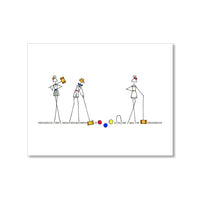 "CROQUET" BLANK CARD