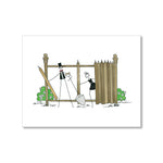 "BUILDING THE FENCE" BLANK CARD