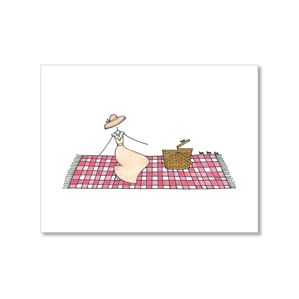 "PICNICKING" BLANK CARD