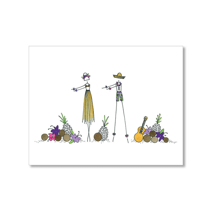 "HULA" BLANK CARD