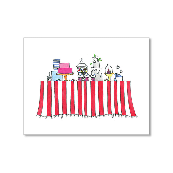 "SWEETS STATION" BLANK CARD