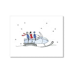 "SNOWMOBILING" BLANK CARD