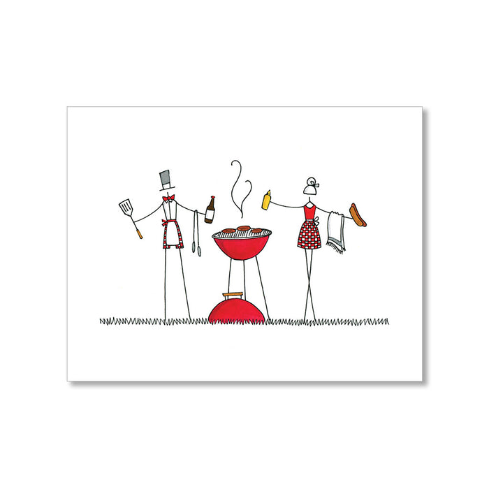"GRILLING" BLANK CARD
