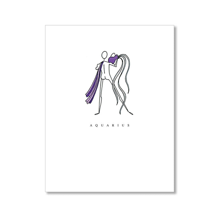 "AQUARIUS" BLANK CARD