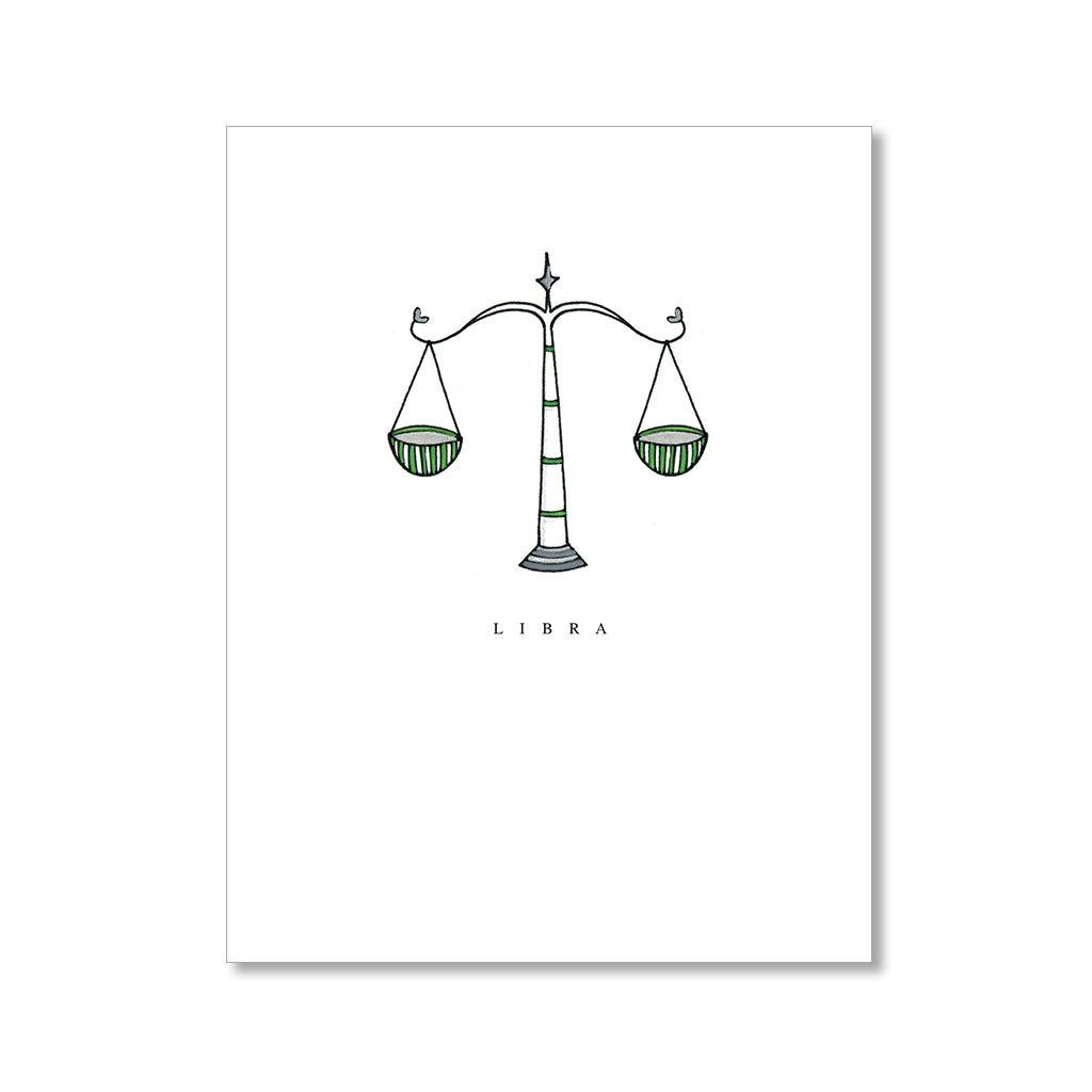 "LIBRA" BLANK CARD