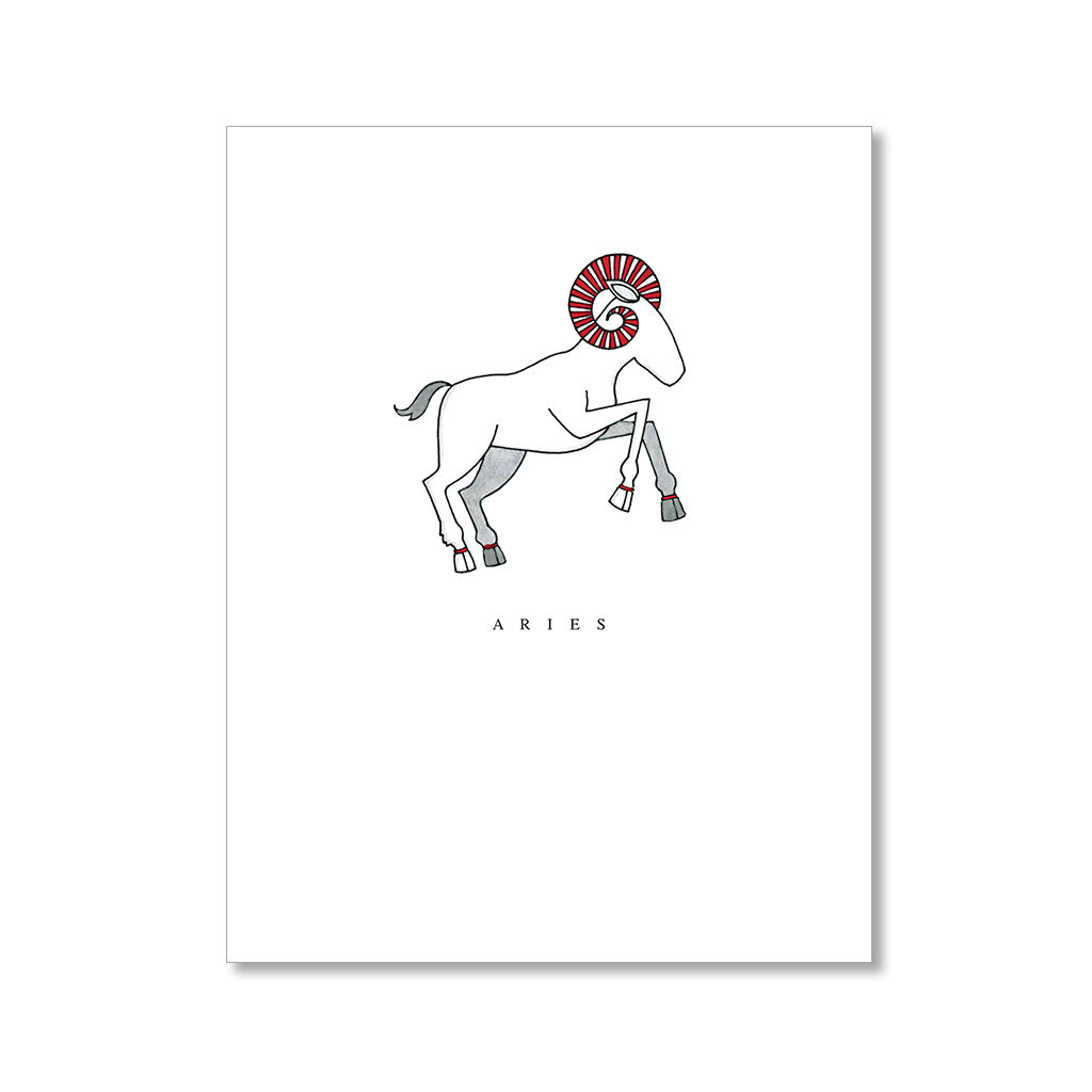 "ARIES" BLANK CARD