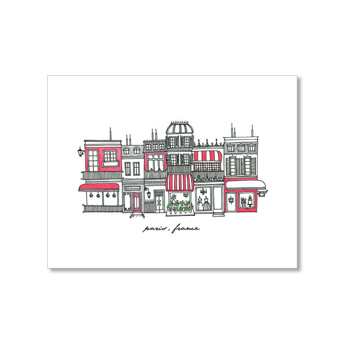 "STREETS OF PARIS" BLANK CARD
