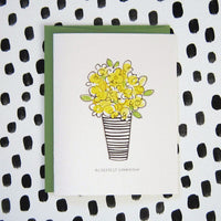 "BOUQUET" SYMPATHY CARD