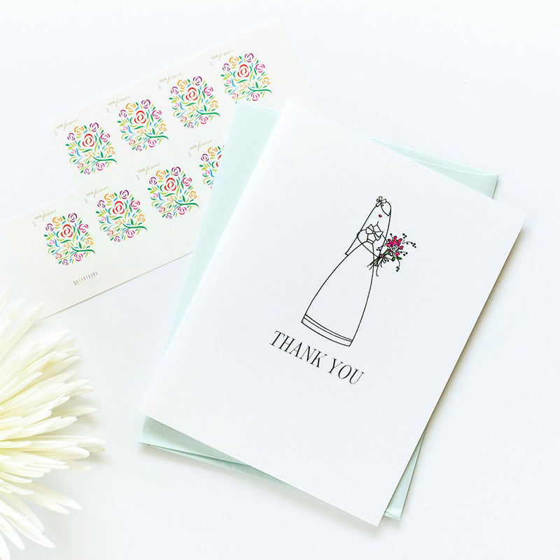 "THE BRIDE" THANK YOU CARD